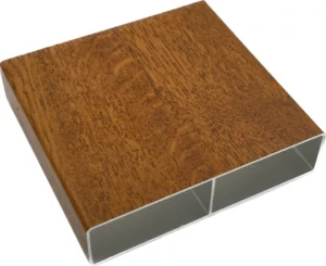 100x24 alumínium kerítésléc famintás - aranytölgy