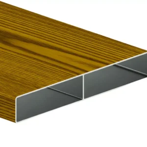 160x24mm famintás alumínium kerítésléc aranytölgy