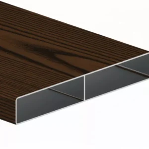 160x24mm famintás alumínium kerítésléc dió