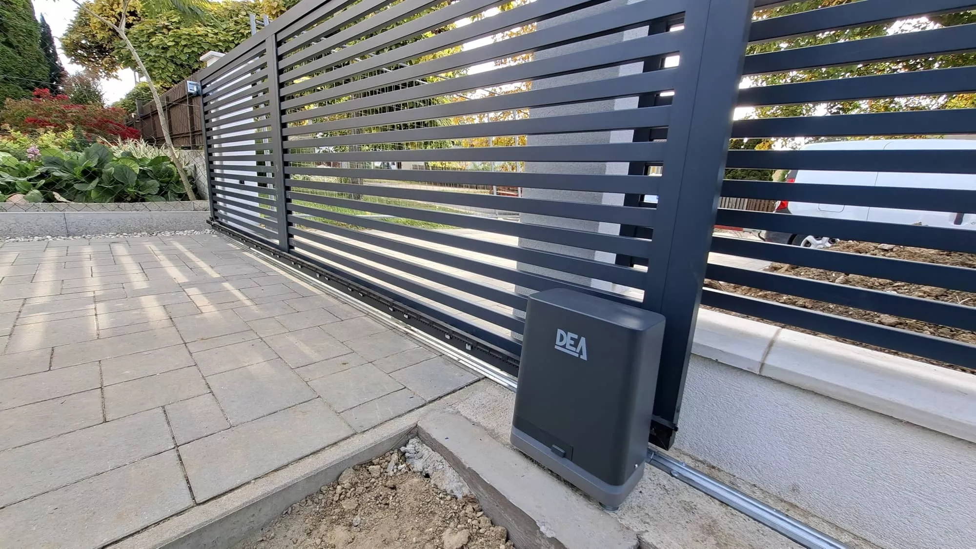 Alumínium tolókapu modern dizájn alumínium lécek