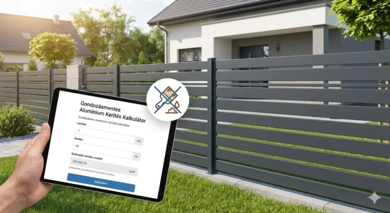 Gondozásmentes alumínium kerítés kalkulátor