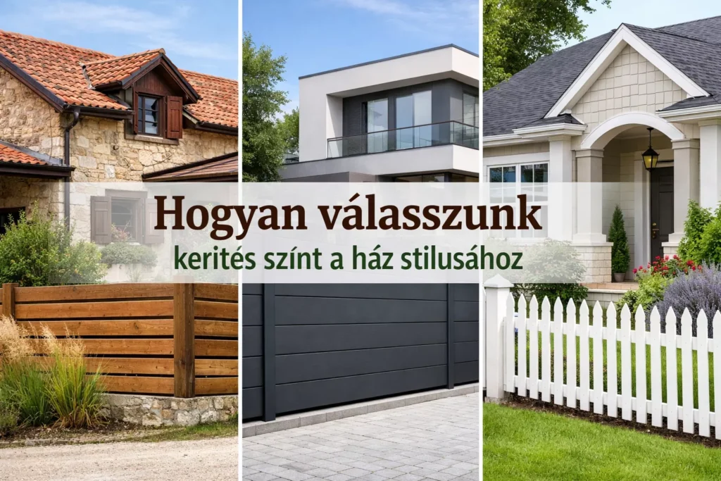 Hogyan válasszunk kerítés színt a ház stílusához