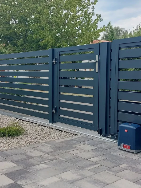 Alumínium kerítés elemek antracit színben