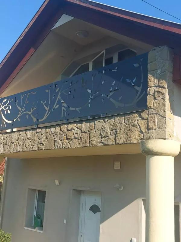 Alumínium lézervágott korlát panel
