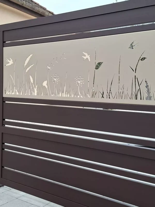alumínium lézervágott kerítés panel